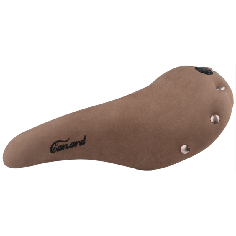 Sattel, CANARD, Stahlgestänge, Wildleder braun