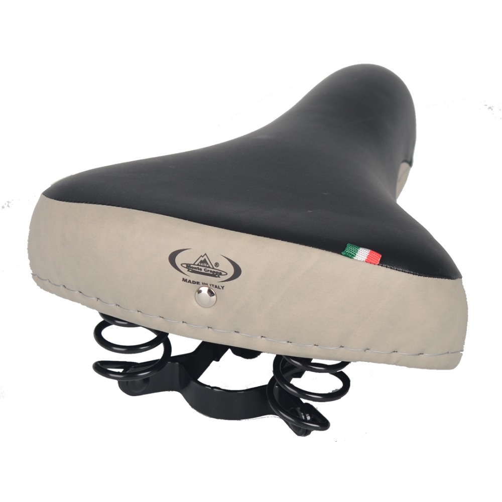 Sattel, CRUISER COMFORT, Kunstleder  schwarz/grau