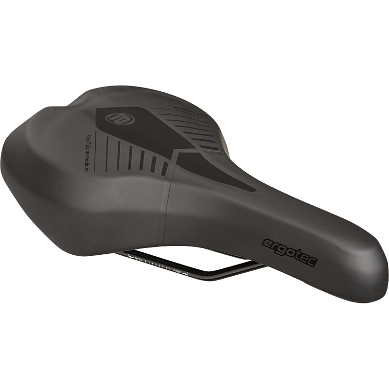 Sattel, ES ACTIVE S, 275x158mm, PU/Memory Foam MEDIUM schwarz, 430g, he10