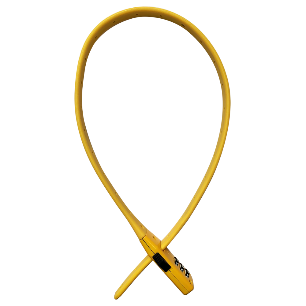 Rasterschloss, Zahlen, gelb, Länge: 48 cm, Ø 11 mm