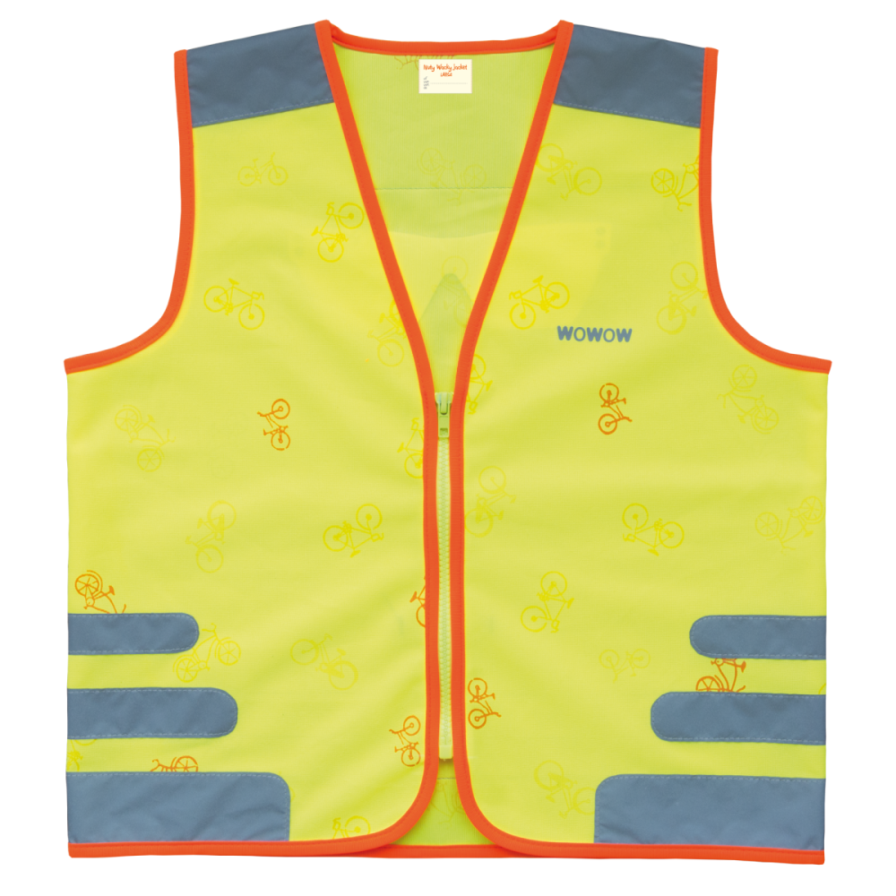 Leuchtweste, NUTTY JACKET KIDS, GELB, M