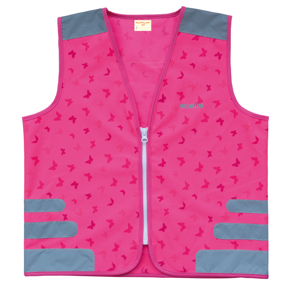 Leuchtweste, NUTTY JACKET KIDS, PINK, XS