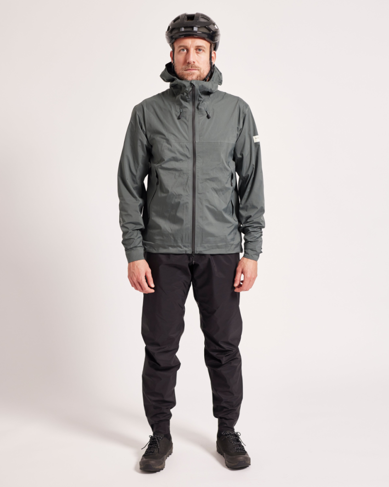 Albion Cycling Unisex Zoa Rain Shell (Shale Green)