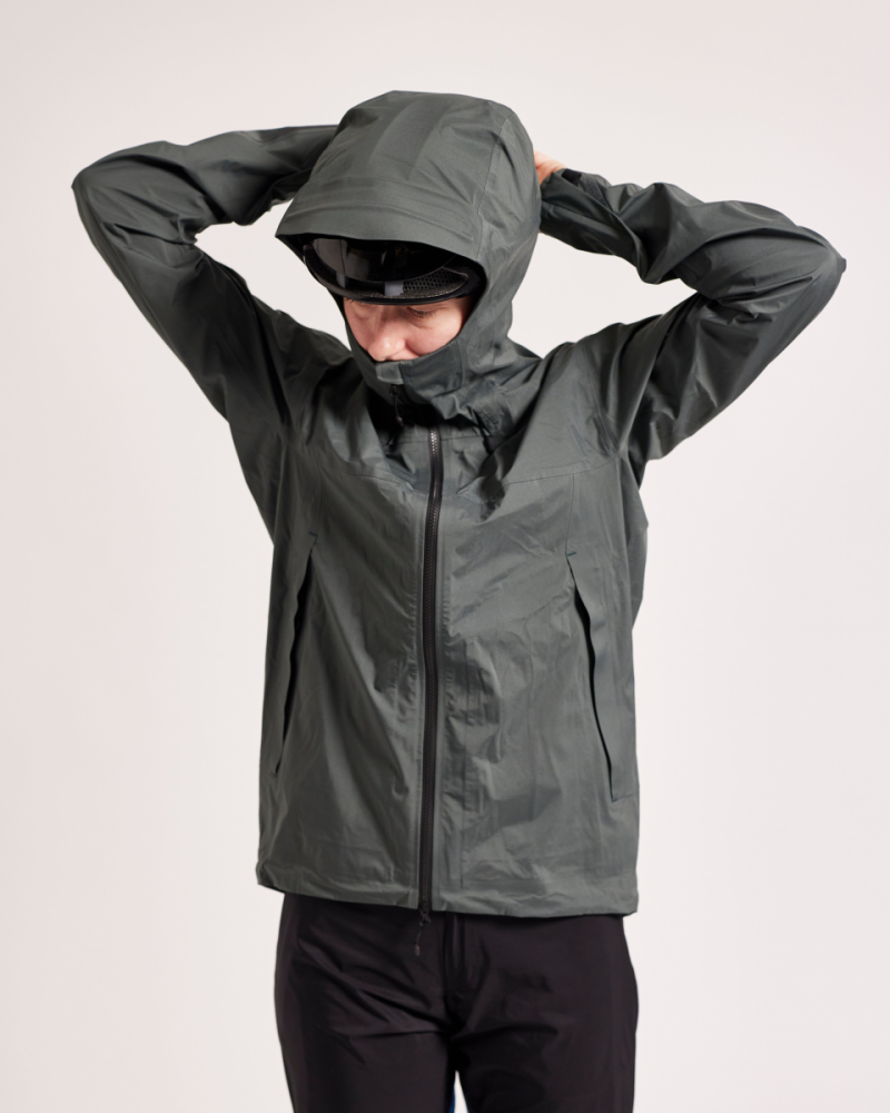 Albion Cycling Unisex Zoa Rain Shell (Shale Green)
