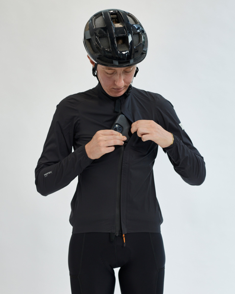 Albion Cycling Men's All Road Pertex® Shield Rain Jacket (Black)