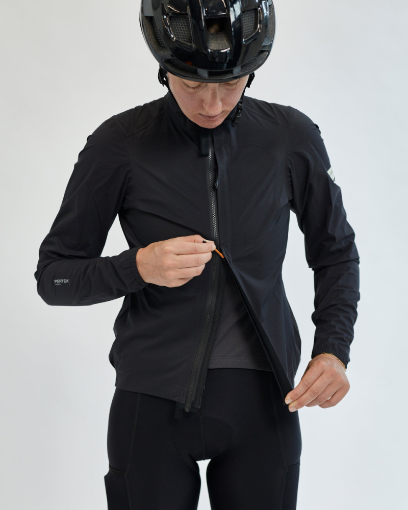 Albion Cycling Men's All Road Pertex® Shield Rain Jacket (Black)