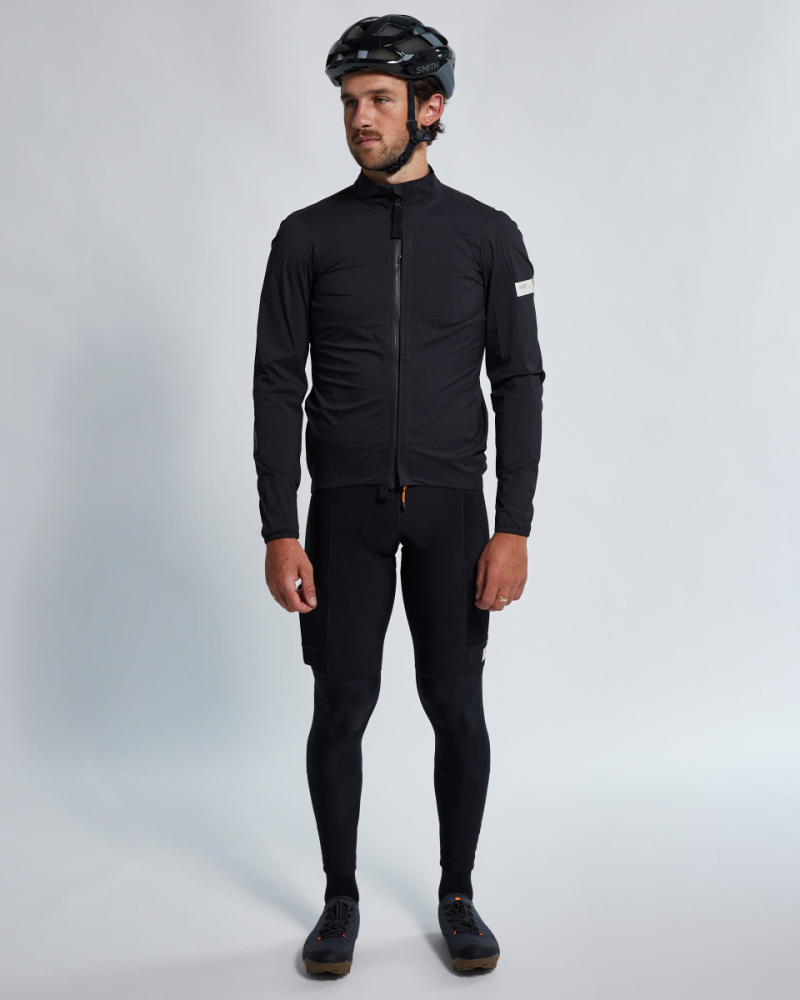 Albion Cycling Men's All Road Pertex® Shield Rain Jacket (Black)