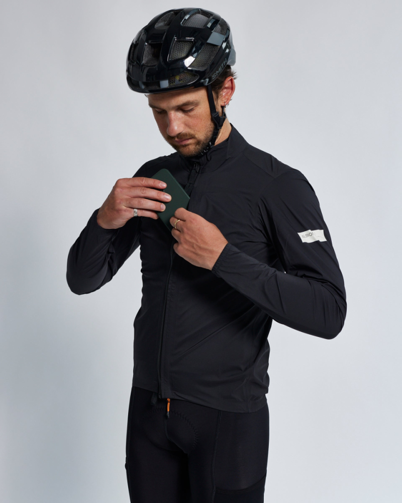 Albion Cycling Men's All Road Pertex® Shield Rain Jacket (Black)