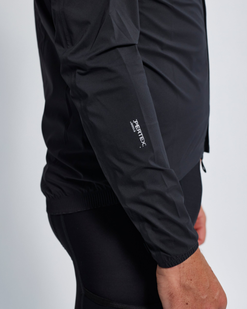 Albion Cycling Men's All Road Pertex® Shield Rain Jacket (Black)