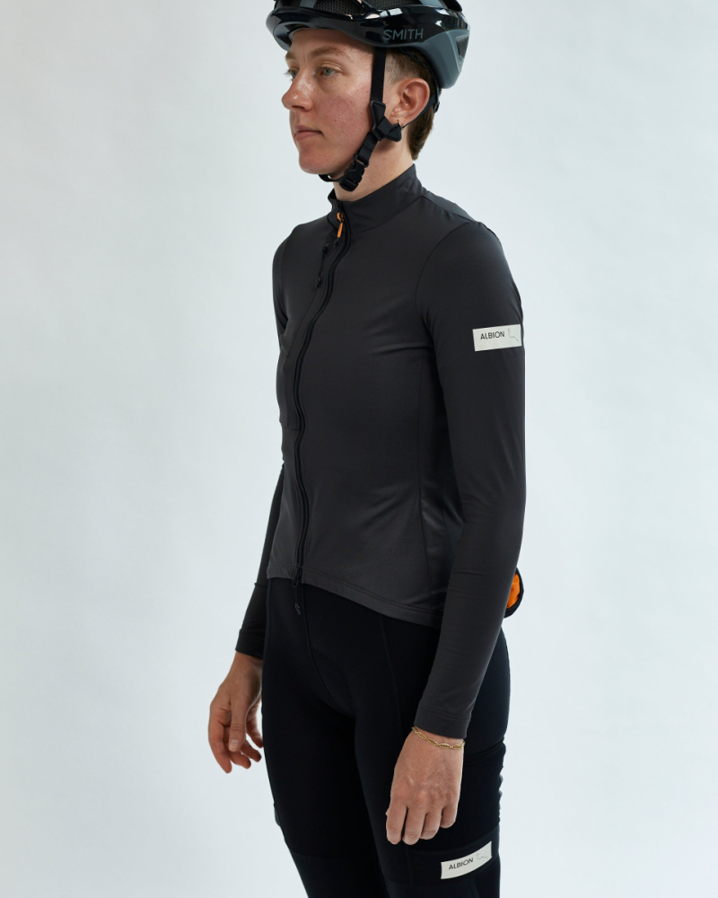 Albion Cycling Men's Traverse Long Sleeve Jersey (Charcoal)