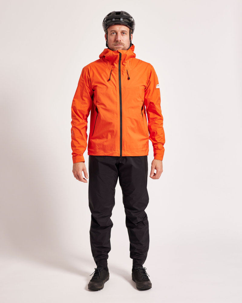 Albion Cycling Unisex Zoa Rain Shell (Orange)