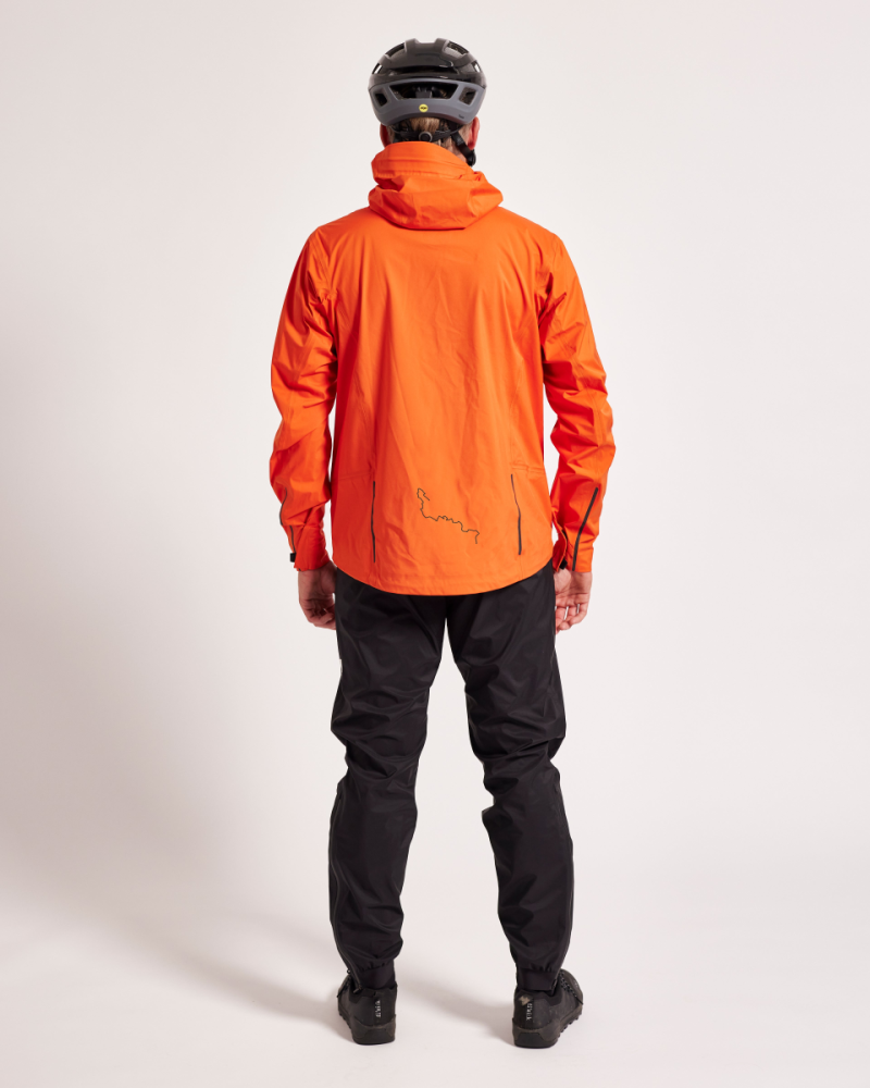 Albion Cycling Unisex Zoa Rain Shell (Orange)
