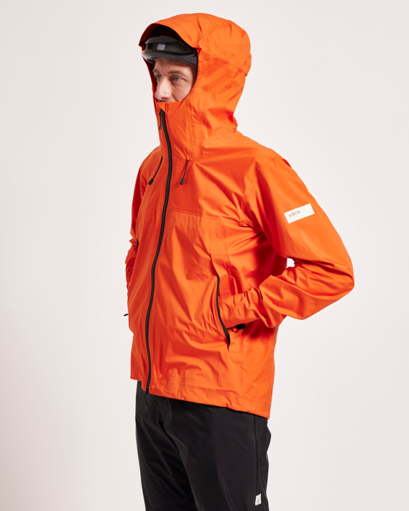 Albion Cycling Unisex Zoa Rain Shell (Orange)