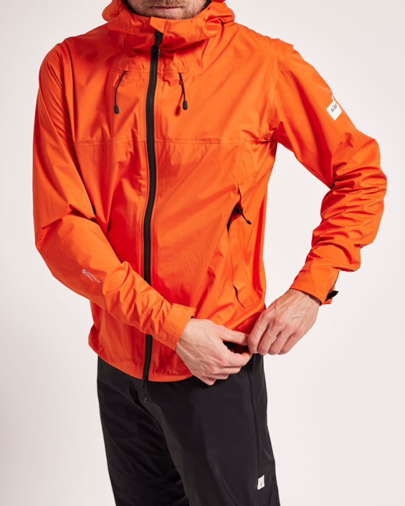Albion Cycling Unisex Zoa Rain Shell (Orange)