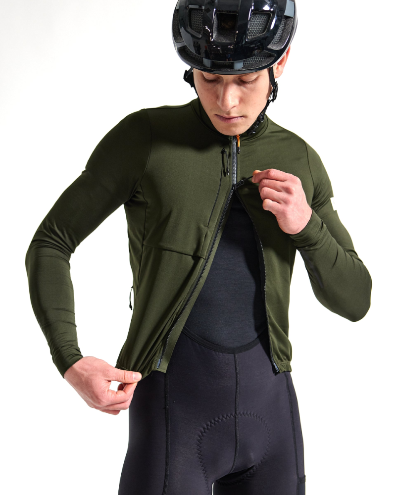 Albion Cycling Men's Traverse Long Sleeve Jersey (Rosin)