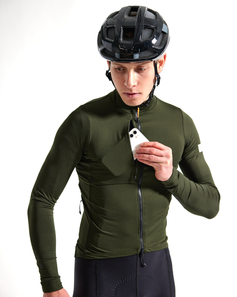 Albion Cycling Men's Traverse Long Sleeve Jersey (Rosin)