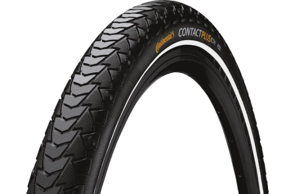 Continental Pneu Contact Plus 26x1.75 Starr mit Reflexstreifen black