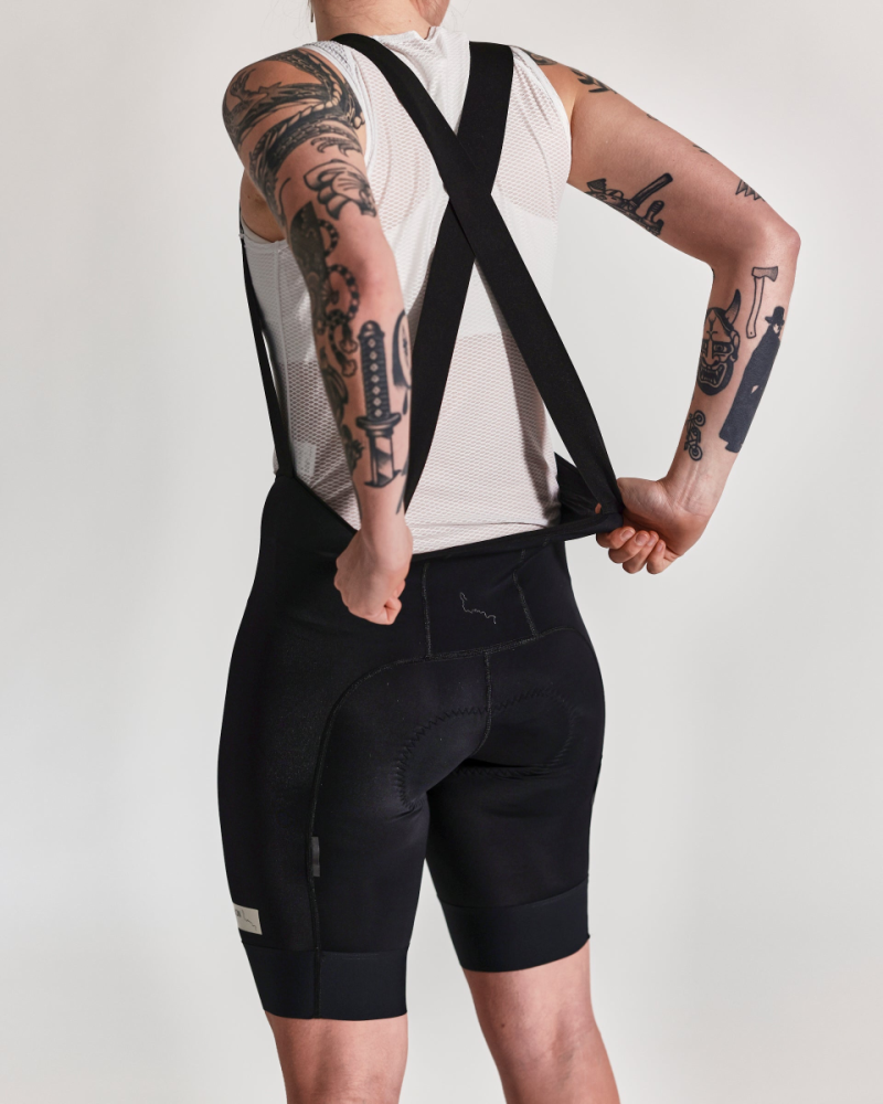 Albion Cycling Women's ABR1 Bib Shorts (Black)