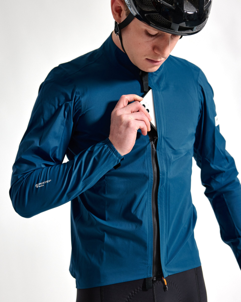 Albion Cycling Men's All Road Pertex® Shield Rain Jacket (Tarn Blue)