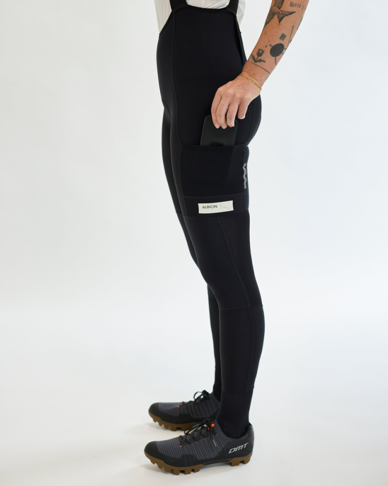 Albion Cycling Men's All Road Three Season Pocket Tights (Black)
