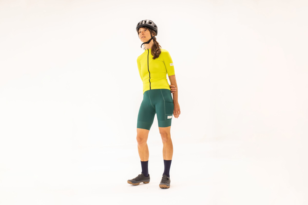 Albion Cycling Women's All Road Short Sleeve Jersey (Fluro Green)