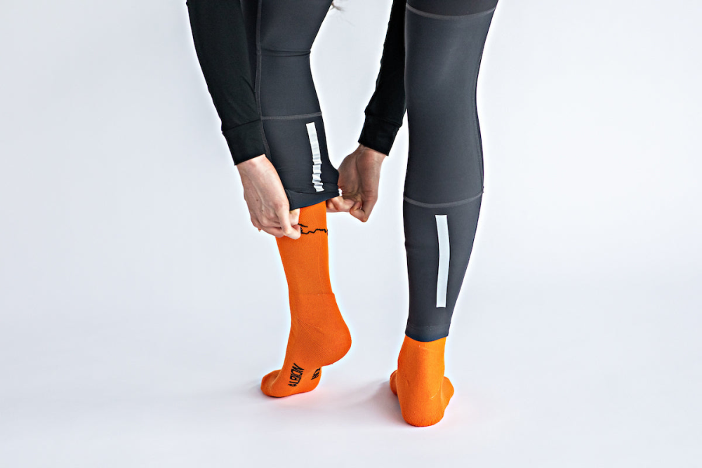 Albion Cycling All Road Winter Socks (Orange)