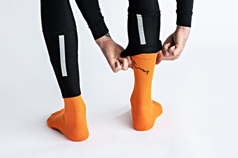 Albion Cycling All Road Winter Socks (Orange)