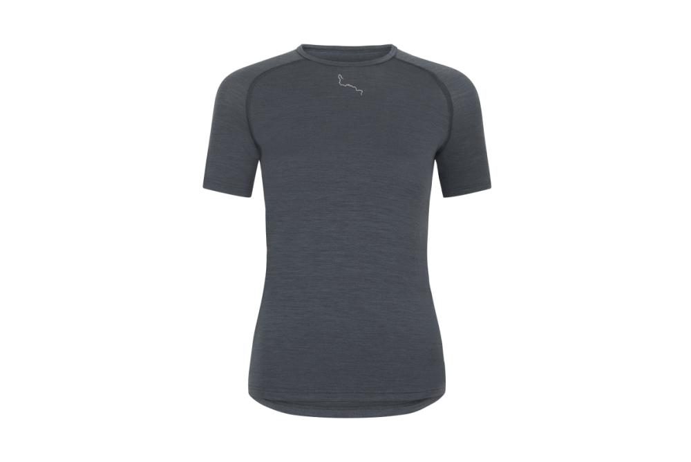 Albion Cycling Women's All Road Short Sleeve Merino Base Layer (Dark Slate)