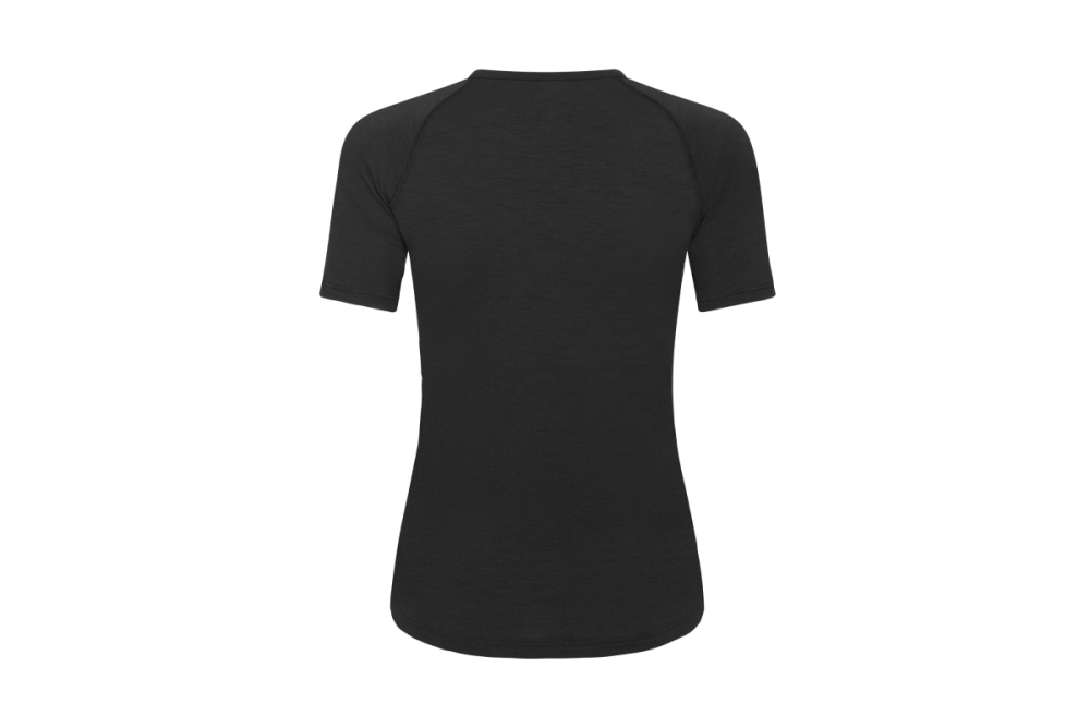 Albion Cycling Women's All Road Short Sleeve Merino Base Layer (Black)