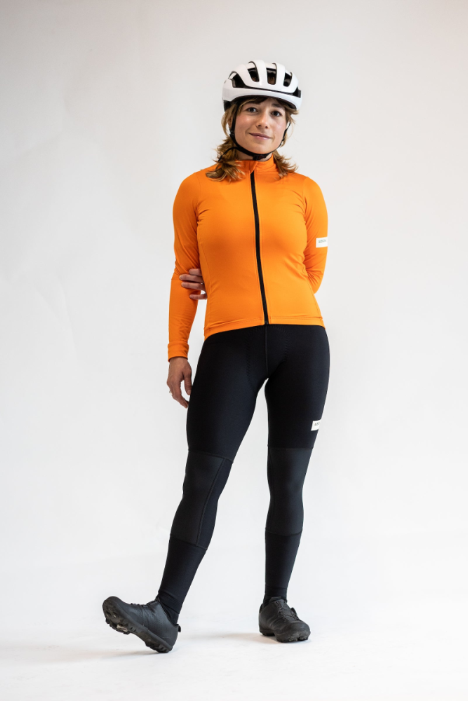 Albion Cycling Women's All Road Long Sleeve Jersey (Orange)