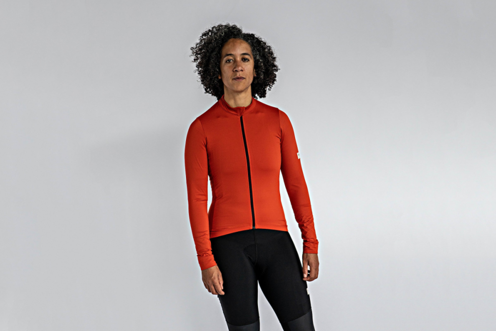 Albion Cycling Women's All Road Long Sleeve Jersey (Earth Red)