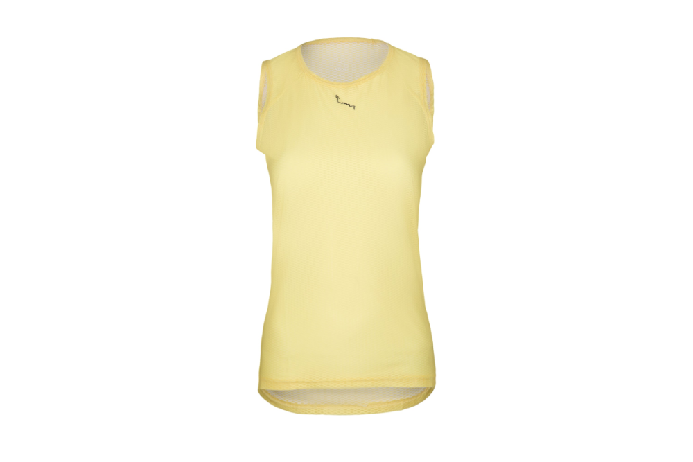 Albion Cycling Women's All Road Sleeveless Mesh Base Layer (Pale Yellow)