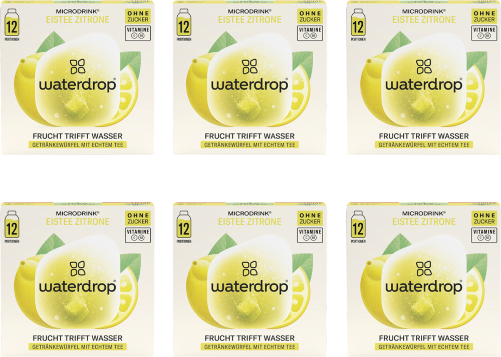 waterdrop Microdrink Eistee Zitrone (6x 12 Pack)