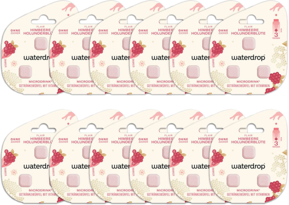 waterdrop Microdrink Flair Himbeere (12x3 Pack)