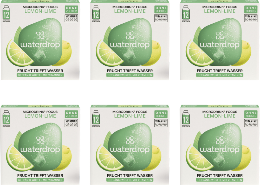 waterdrop Microdrink Focus LemonxLime (6x12 Pack)