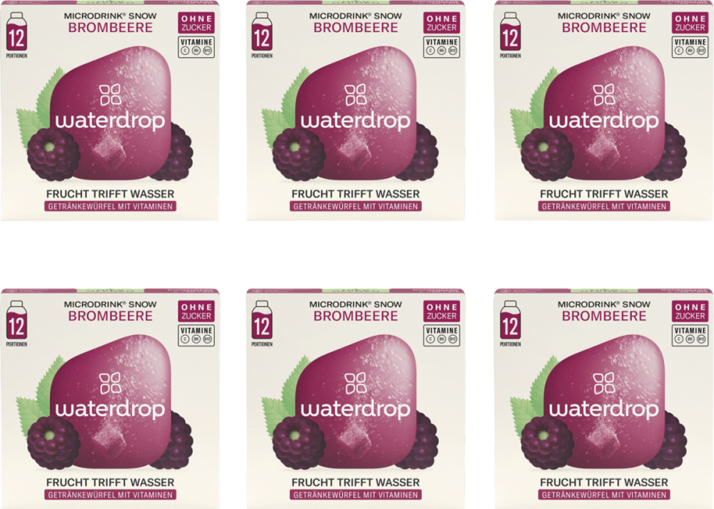 waterdrop Microdrink Snow Brombeere (6x12 Pack)