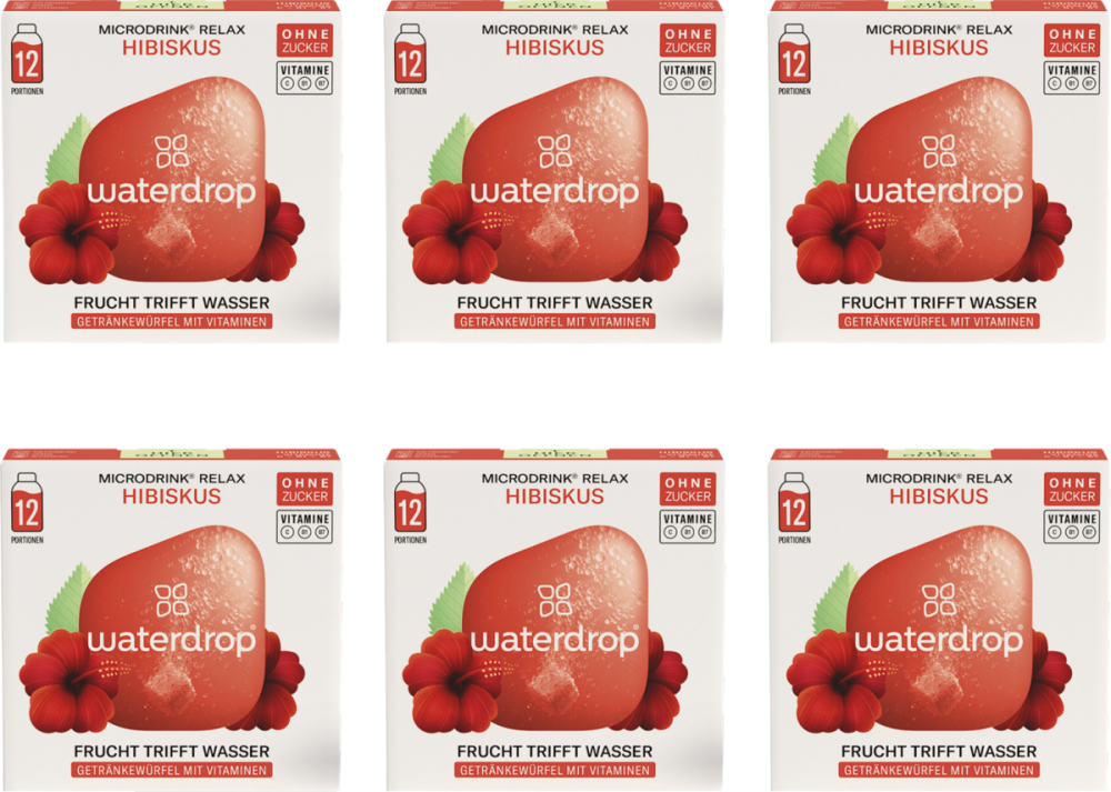 waterdrop Microdrink Relax Hibiskus (6x12 Pack)