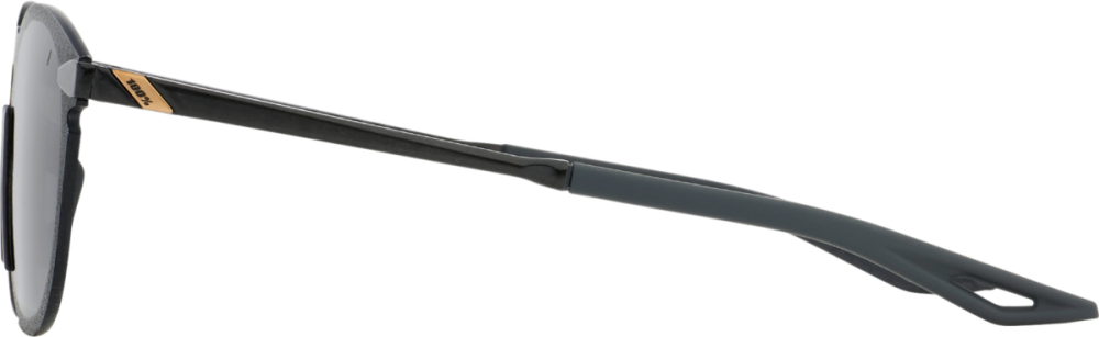 100percent Brille Legere Round Polished Black-Smoke