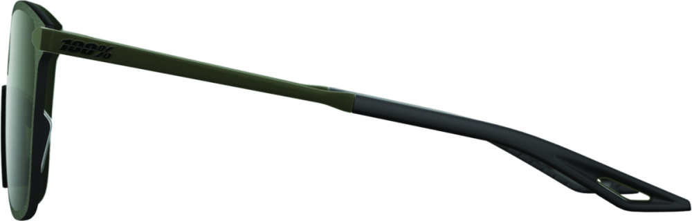 100percent Legere Square Brille Soft Tact Army Green -Grey Green L