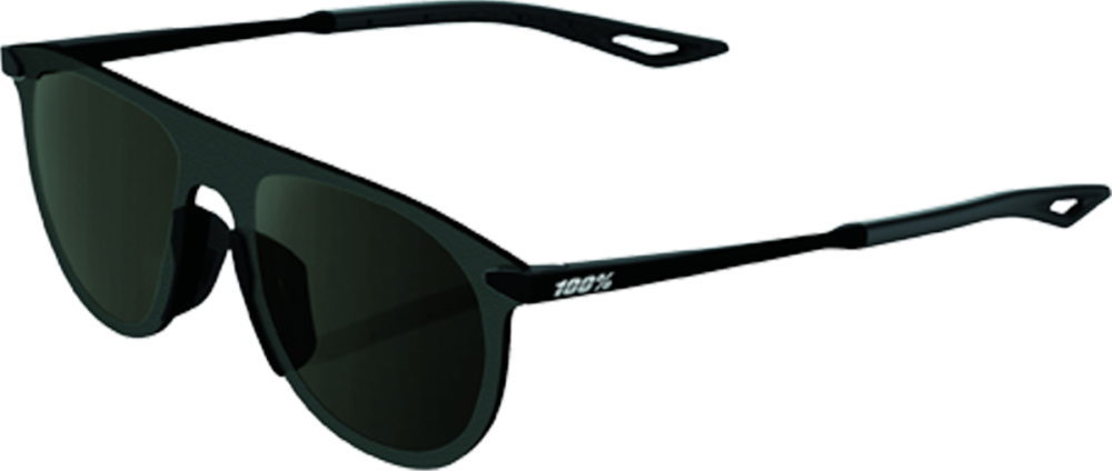 100percent Legere Coil Brille Soft Tact Black - Smoke Lens