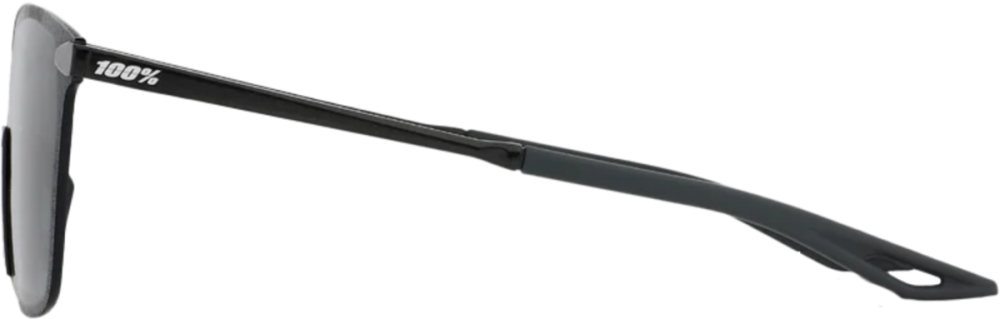 100percent 100% Legere Square Brille Polished Black - Smoke Lens