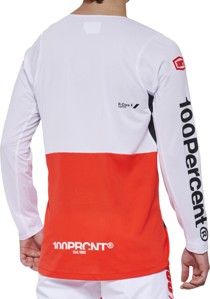 100percent R-CORE-X Long Sleeve Jersey white/red L