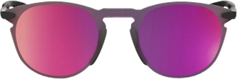 100percent LEGERE ROUND - Soft Tact Black - Purple Mirror