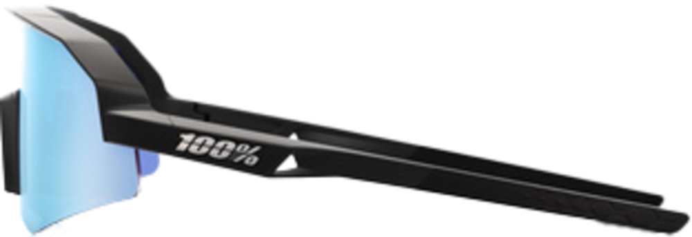 100percent SLENDALE XS - Matte Black - HiPER Blue Multilayer Mirro