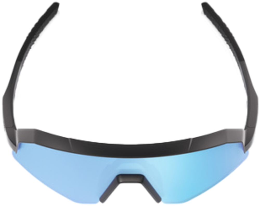 100percent SLENDALE XS - Matte Black - HiPER Blue Multilayer Mirro