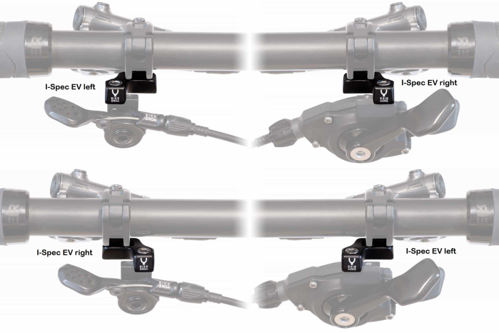 BikeYoke Adapter für Shimano I-Spec EV Bremse, links.