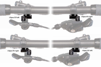 BikeYoke Adapter für Shimano I-Spec EV Bremse, links.