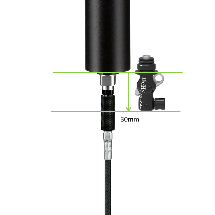 BikeYoke DeHy Basic B1 Ansteuerungseinheit ohne Hebel für RockShox Reverb 2017+ (MIT RockShox Logo am oberen