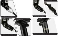 BikeYoke DeHy Basic B1 Ansteuerungseinheit ohne Hebel für RockShox Reverb 2017+ (MIT RockShox Logo am oberen
