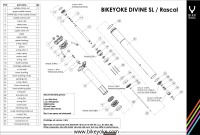 BikeYoke Divine SL Rascal Dropper Post, 31.6 mm/80 mm, ohne Hebel.